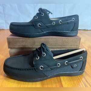 Sperry Koifish Black/Black Boat Shoes